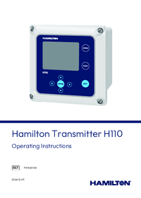 Thumbnail of document 111010611 00 Hamilton Transmitter H110 Operating Inst EN 20374